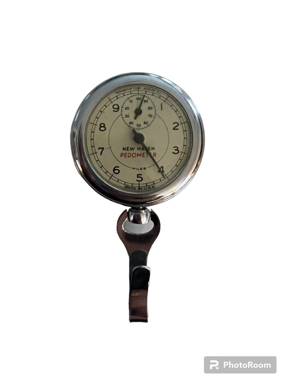 Vintage New Haven Pedometer USA Mechanical Distance Counter